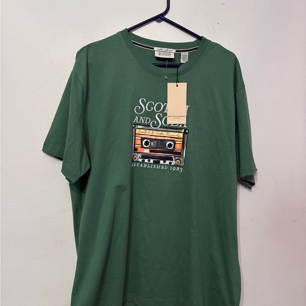 Scotch & Soda Green Short Sleeve Tee